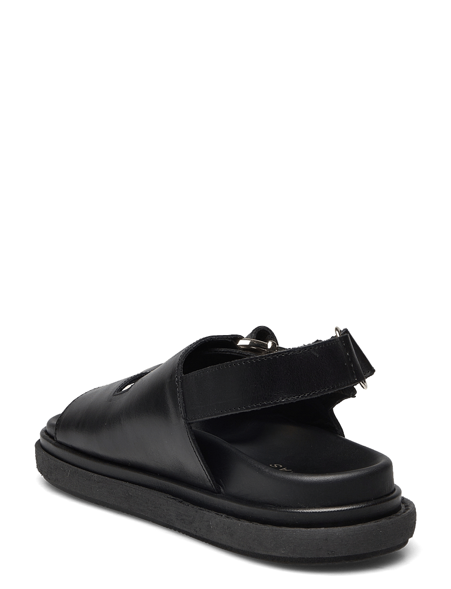 ALOHAS - Harper Cream Leather Sandals - platta sandaler - black - 3