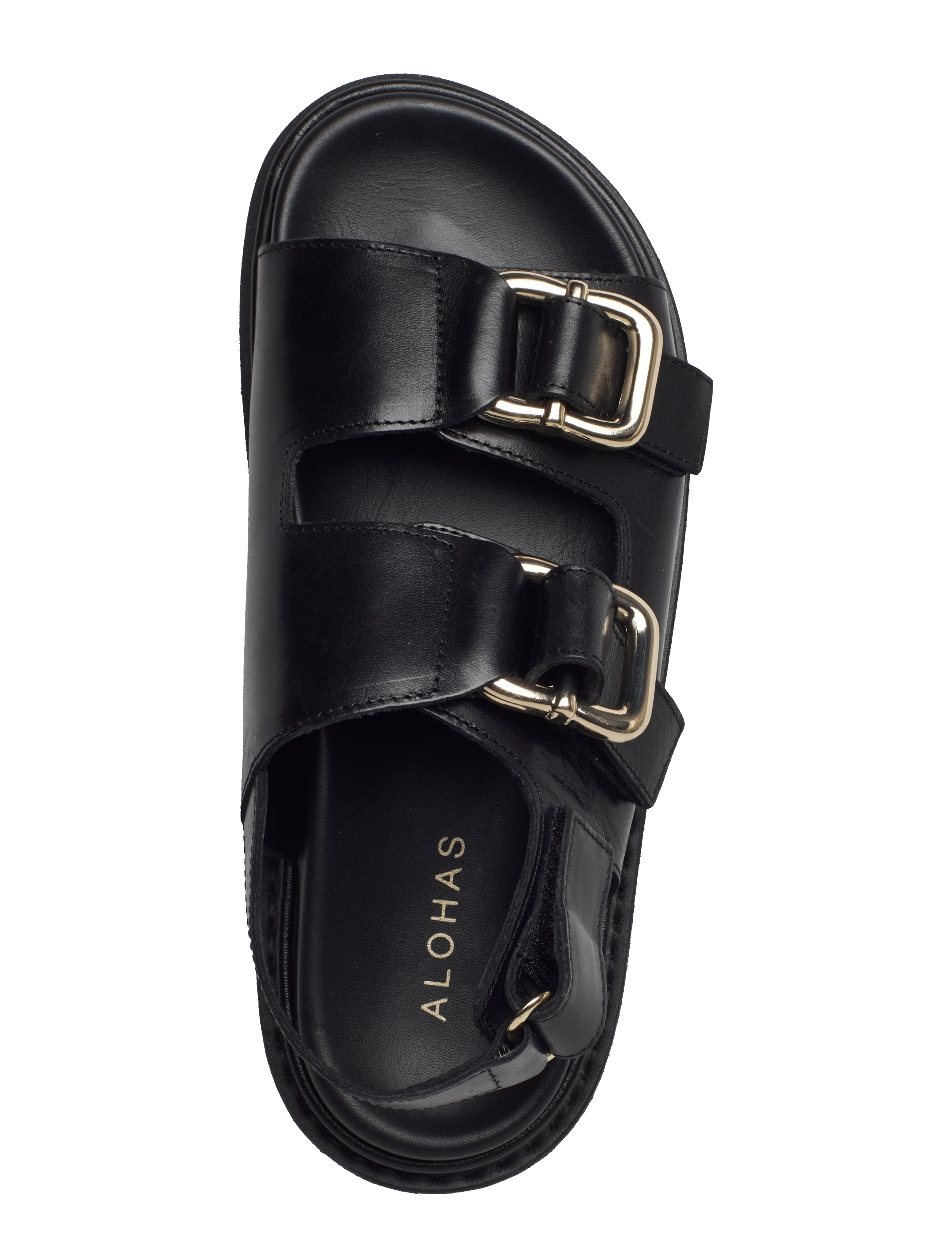ALOHAS - Harper Black Sandal - platta sandaler - black - 4