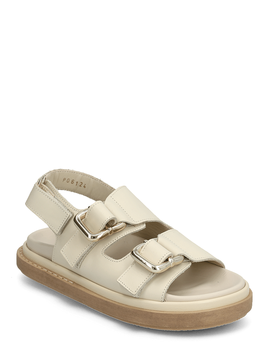 ALOHAS - Harper Cream Leather Sandals - flache sandalen - cream - 1