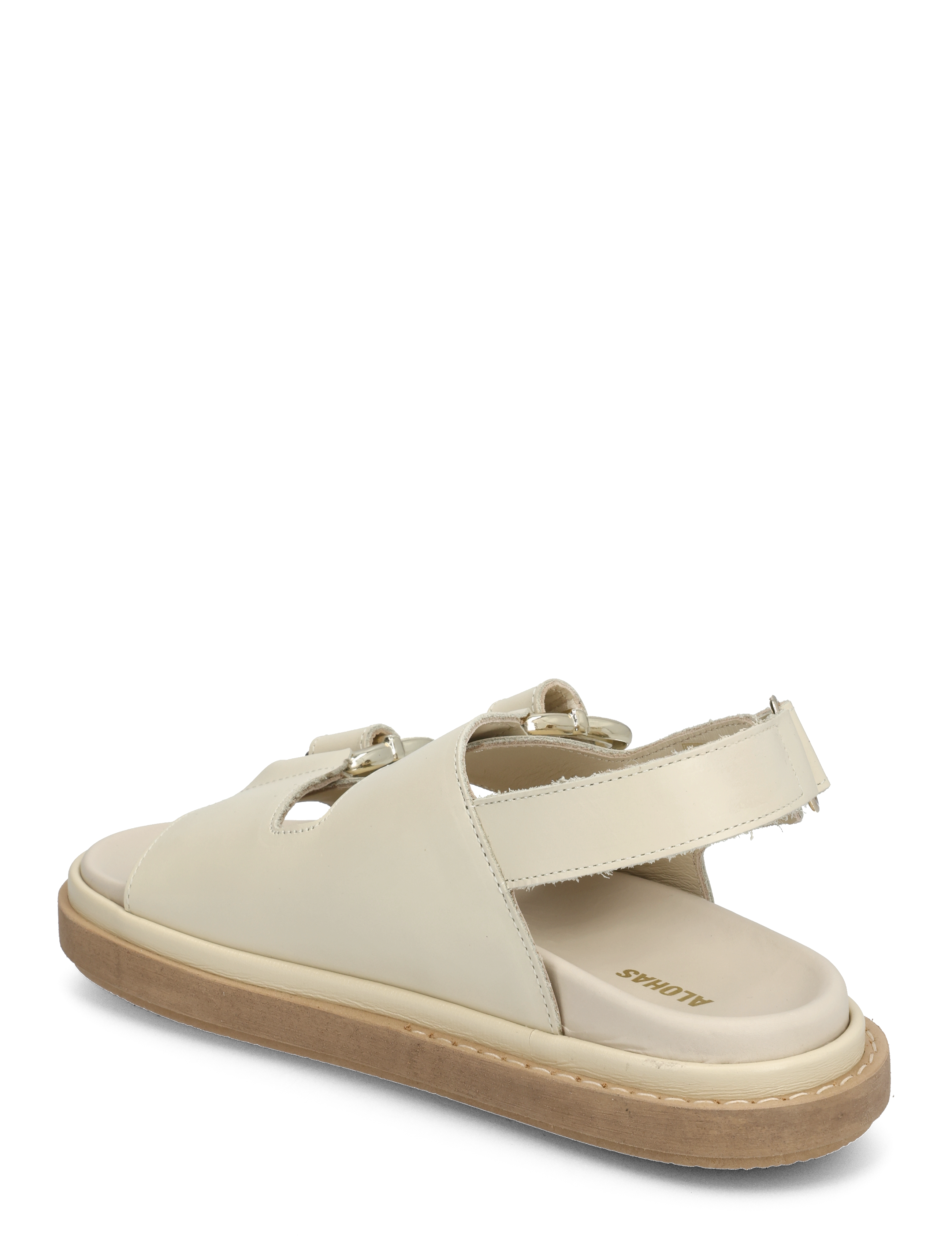 ALOHAS - Harper Black Sandal - flat sandals - cream - 3