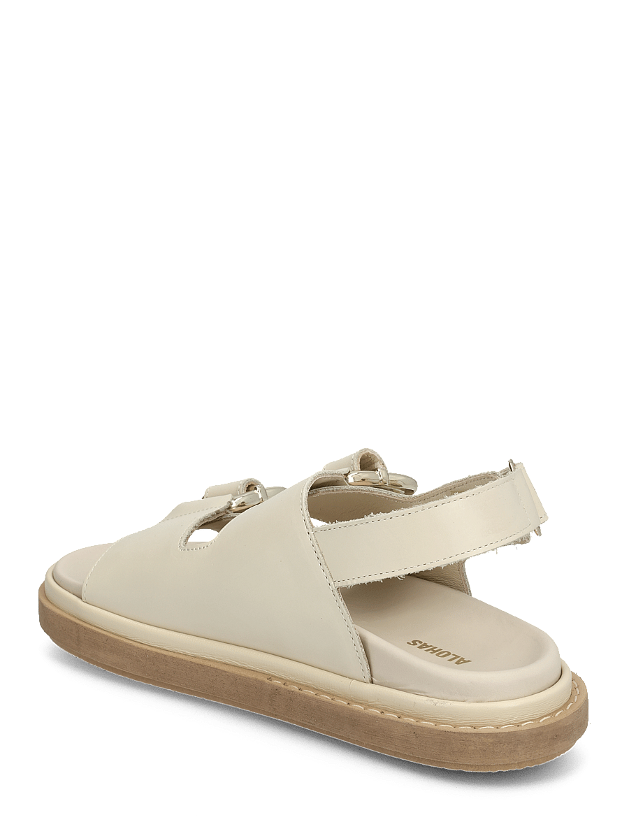 ALOHAS - Harper Cream Leather Sandals - flache sandalen - cream - 3
