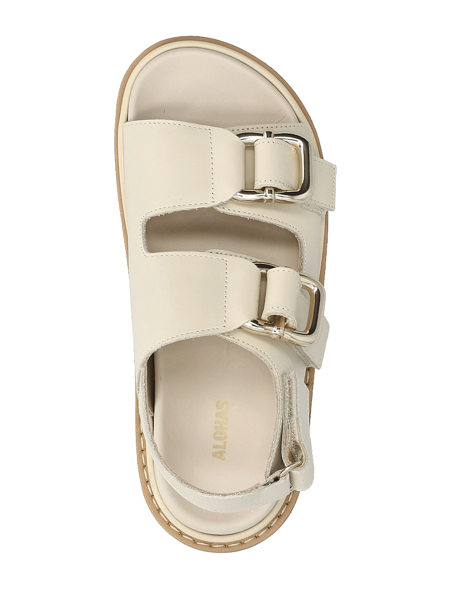 ALOHAS - Harper Cream Leather Sandals - flache sandalen - cream - 4
