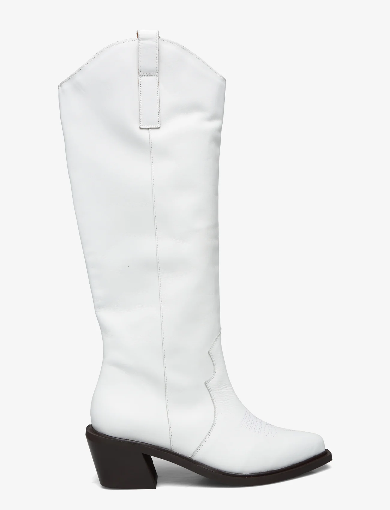 ALOHAS - Mount Bright White Leather Boots - kaubojaus batai - white - 1