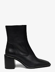 ALOHAS - Francesca Black Leather Ankle Boots - enkellaarsjes met hak - black - 2