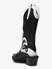 ALOHAS - Mount Texas Black White Leather Boots - cowboyboots - black - 2