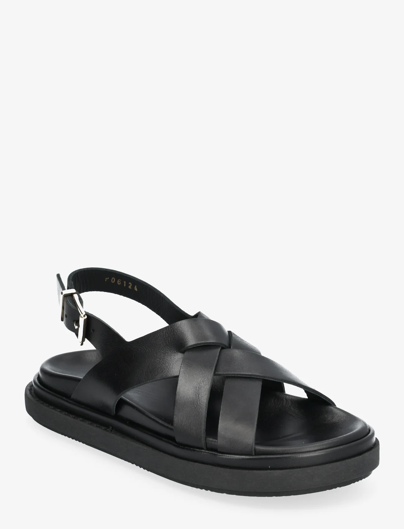 ALOHAS - Trunca Tan Leather Sandals - platte sandalen - black - 0