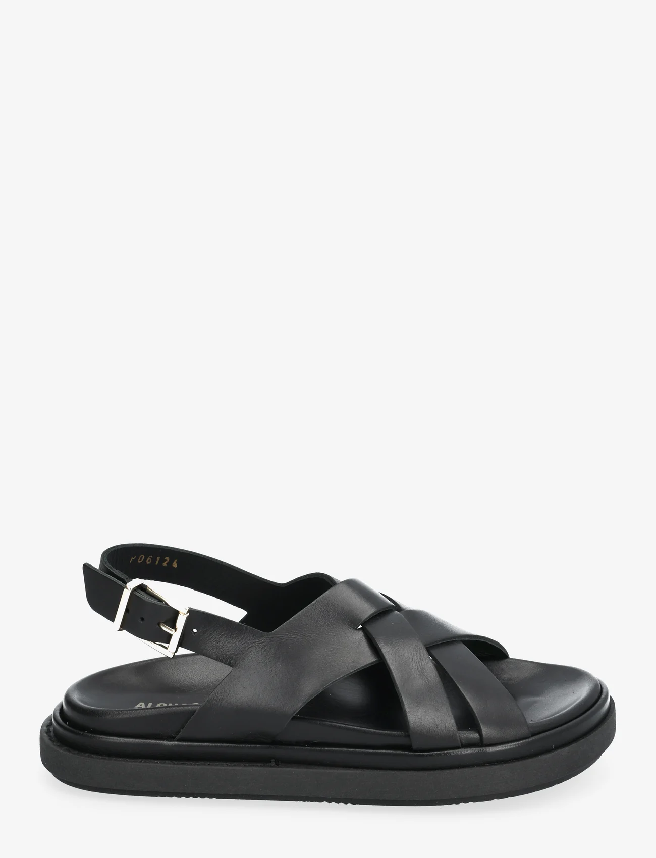 ALOHAS - Trunca Tan Leather Sandals - platta sandaler - black - 1