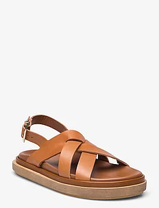 Trunca Tan Leather Sandals, ALOHAS