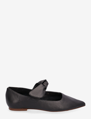 ALOHAS - Fossil Black Leather Ballet Flats - party wear at outlet prices - black - 1