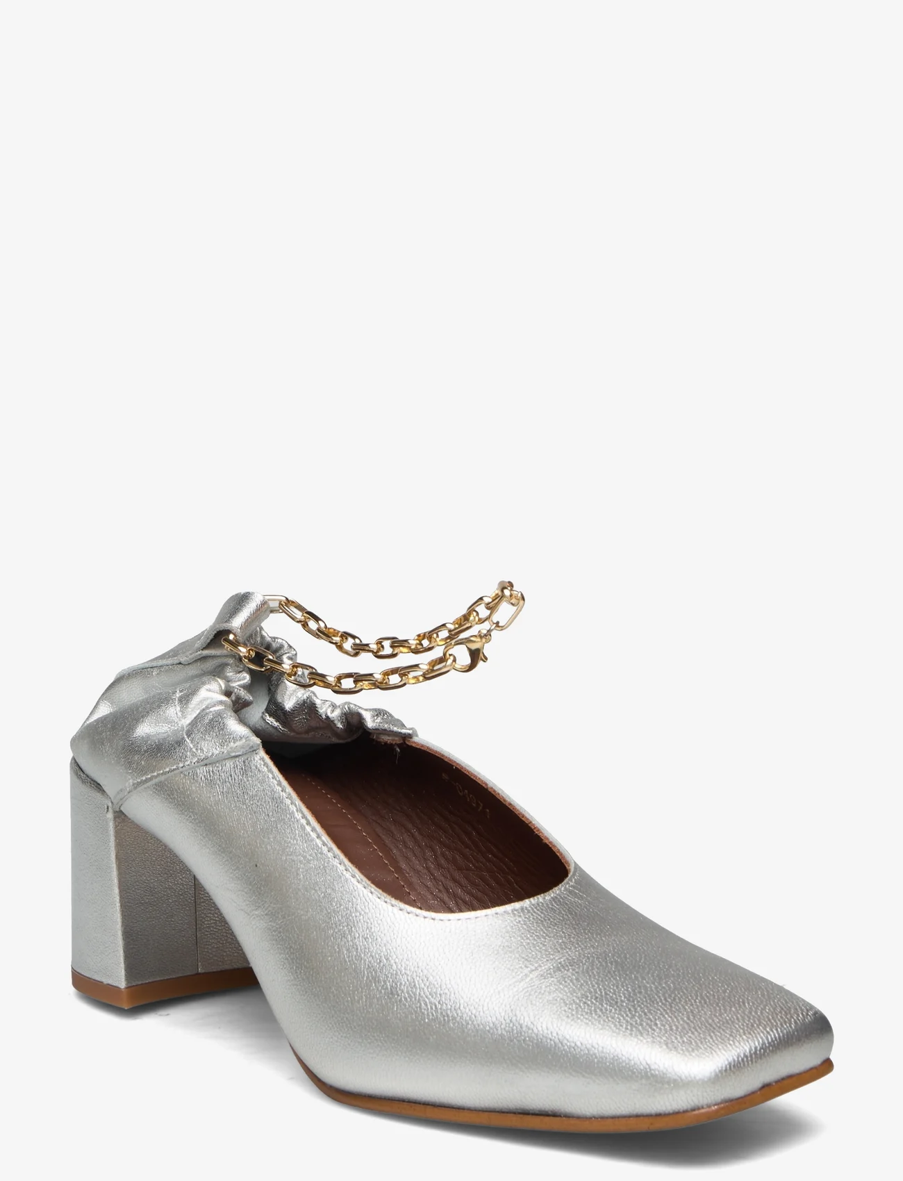 ALOHAS - Agent Anklet Shimmer Silver Leather Pumps - party wear at outlet prices - silver - 0