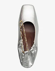ALOHAS - Agent Anklet Shimmer Silver Leather Pumps - festkläder till outletpriser - silver - 3