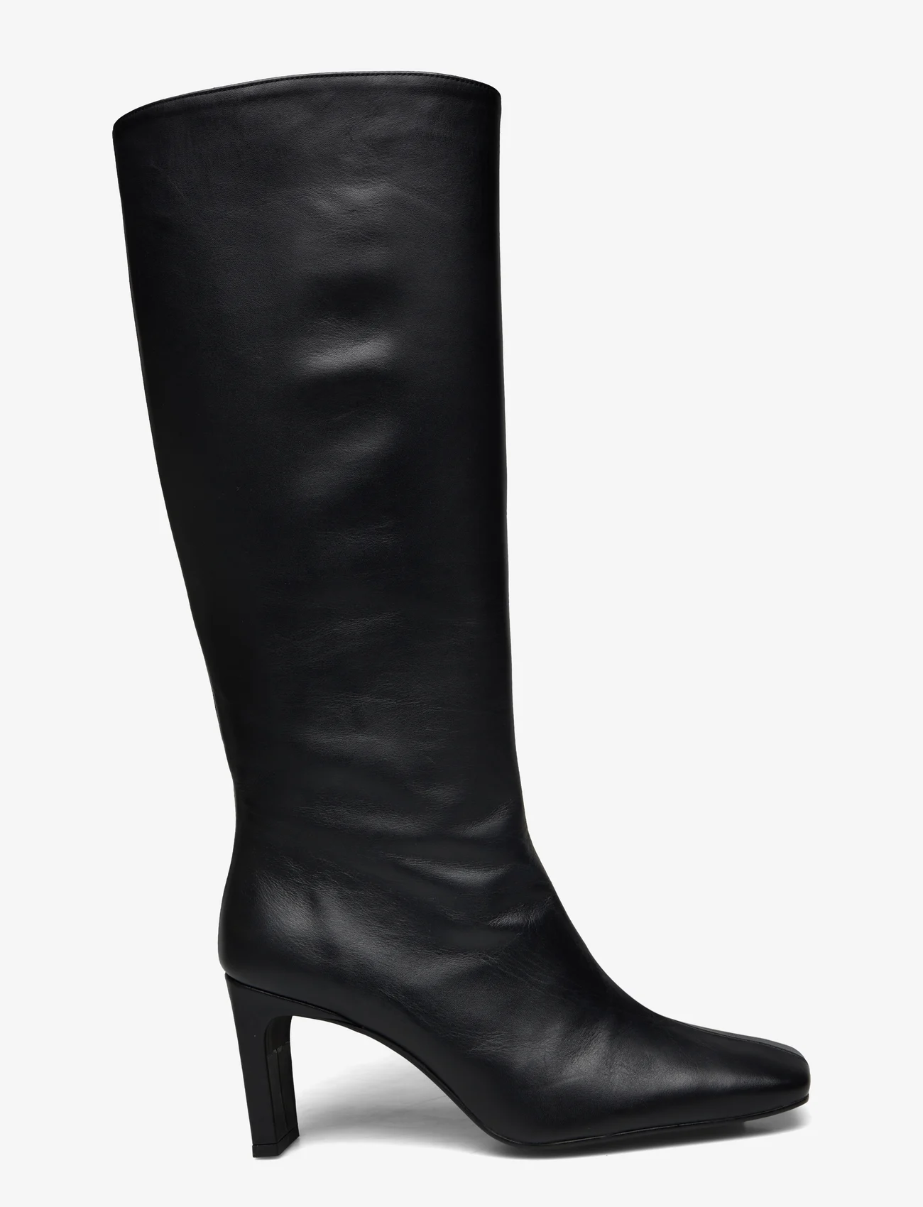 ALOHAS - Isobel Coffee Brown Leather Boots - knee high boots - black - 1