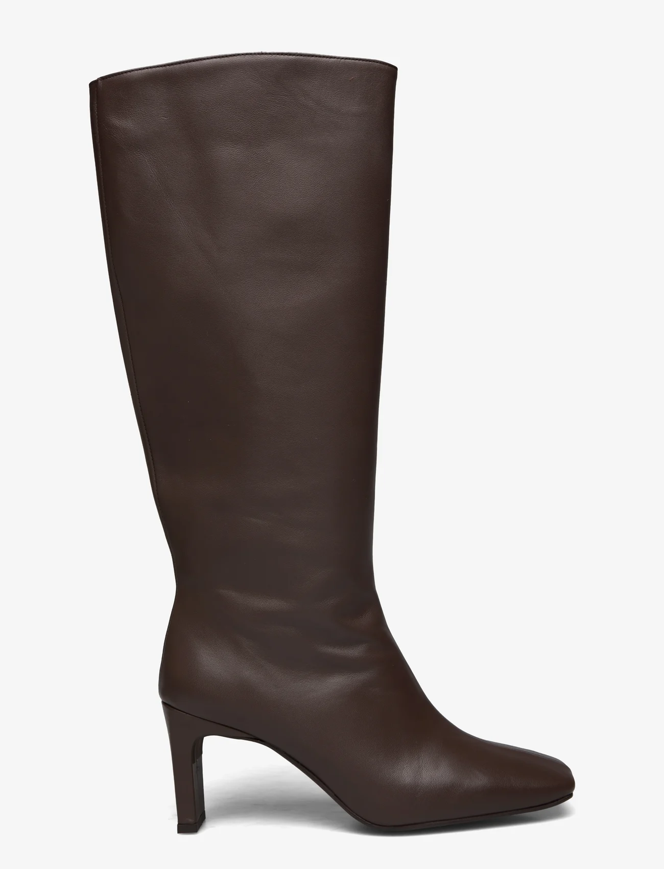 ALOHAS - Isobel Coffee Brown Leather Boots - knee high boots - brown - 1