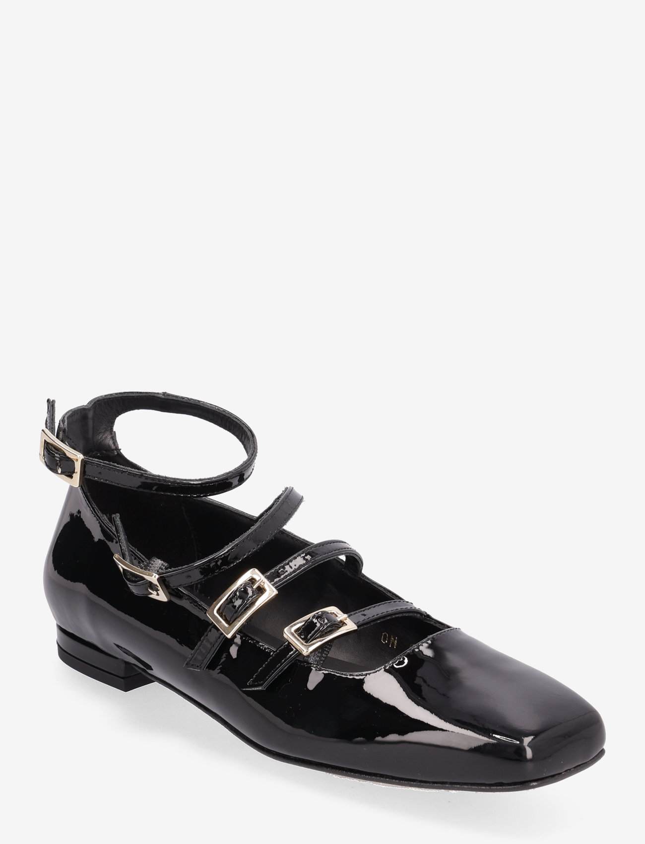 ALOHAS - Luke Onix Black Leather Ballet Flats - onix black - 0