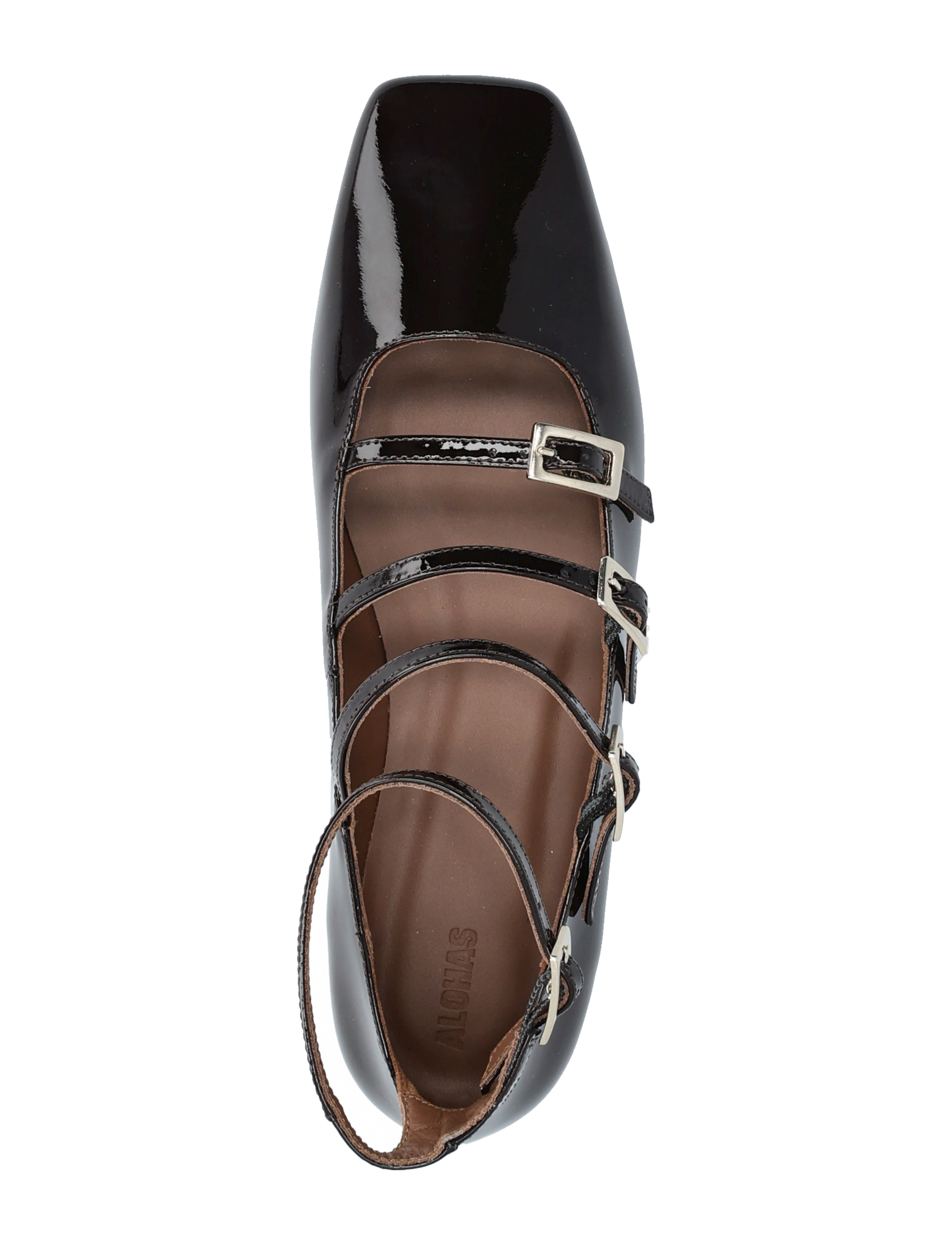 ALOHAS - Luke Leather Ballet Flats - erityistilaisuudet - onix coffee brown - 3