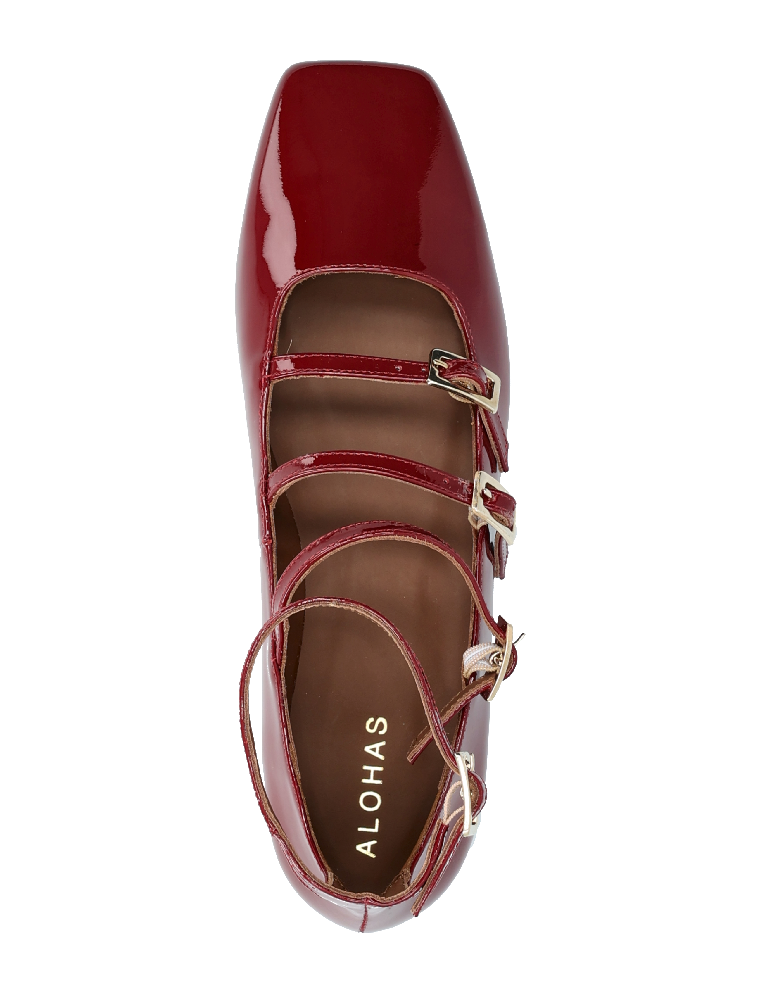 ALOHAS - Luke Leather Ballet Flats - særlige begivenheder - onix wine burgundy - 3