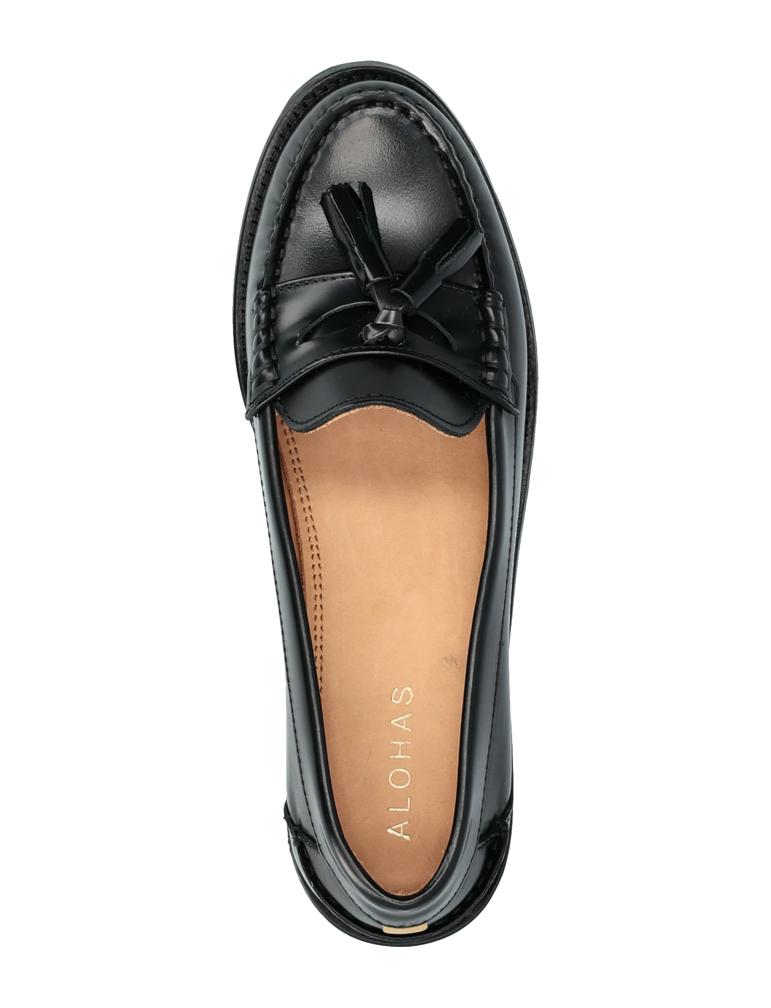 ALOHAS - Terrane Black Leather Loafers - black - 3