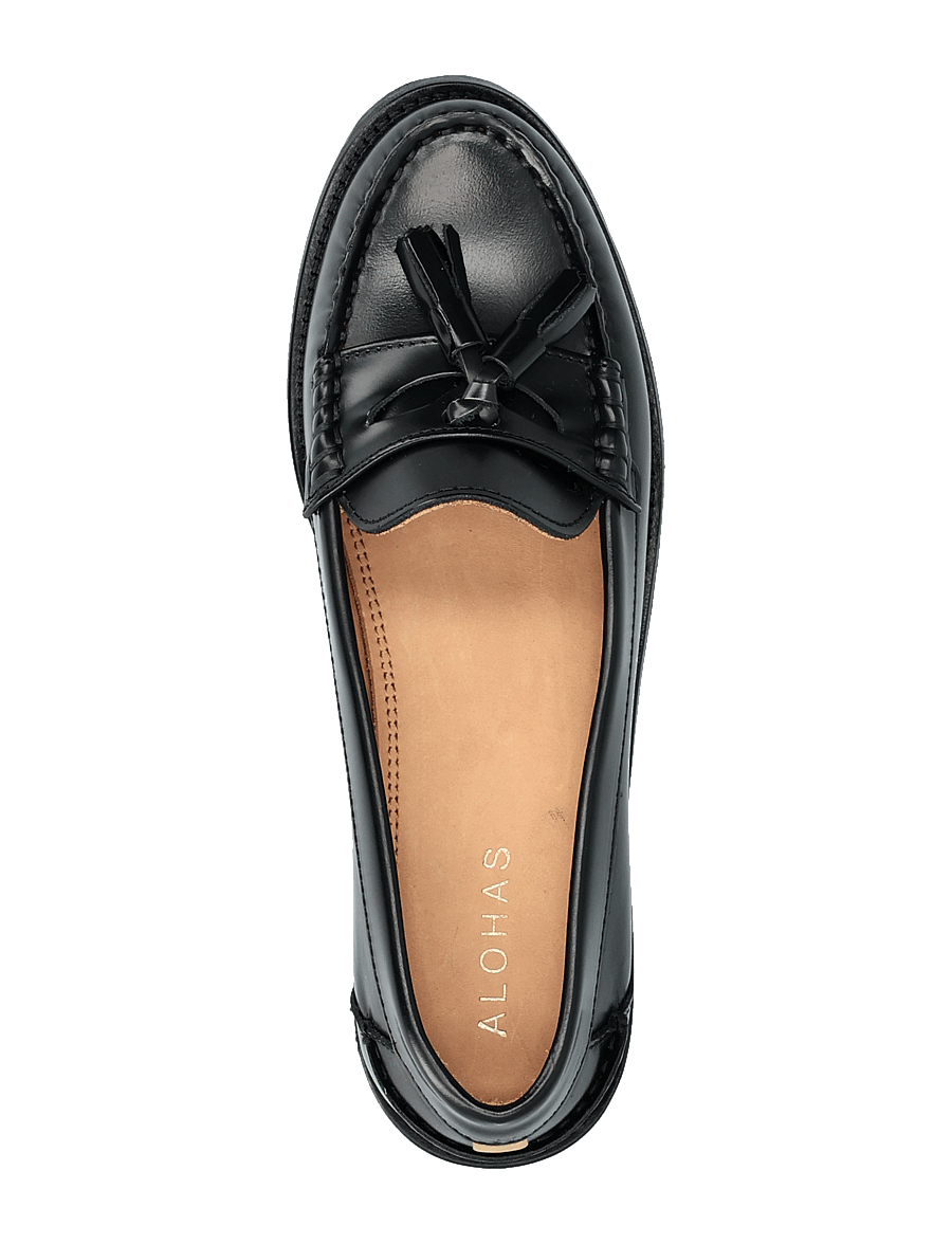 ALOHAS - Terrane Black Leather Loafers - black - 3