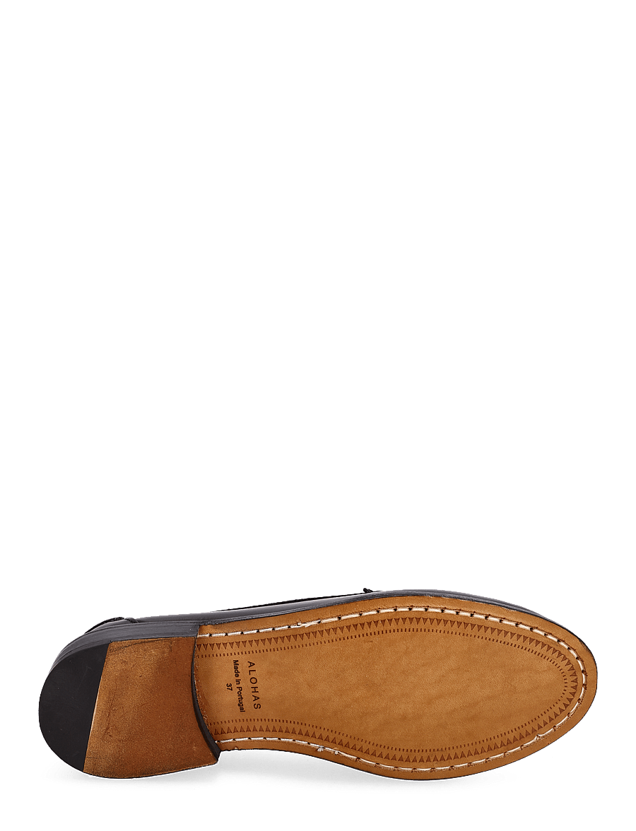 ALOHAS - Terrane Black Leather Loafers - black - 4