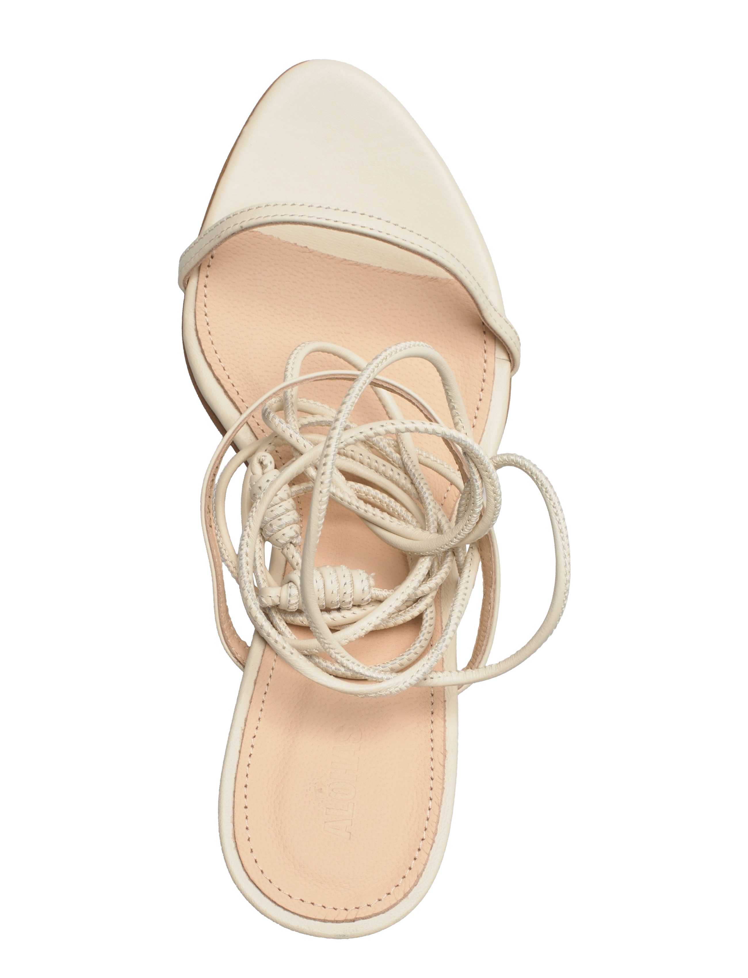 ALOHAS - Kendra Leather Sandals - cream - 3