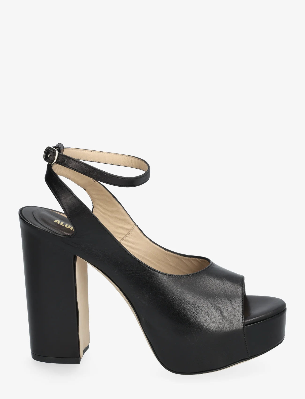 ALOHAS - Sadie Black Leather Sandals - open toe shoes - black - 1