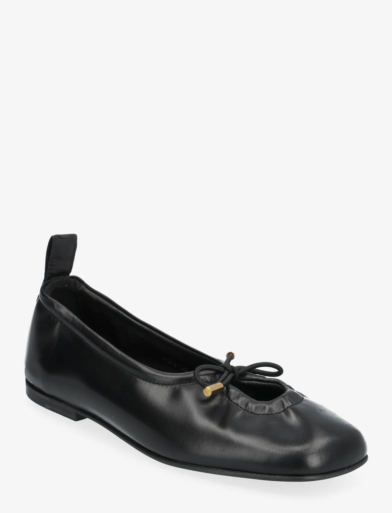 ALOHAS - Rosalind Brown Leather Ballet Flats - trendiga skor - black - 0