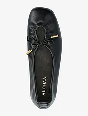 ALOHAS - Rosalind Brown Leather Ballet Flats - trendige schuhe - black - 3