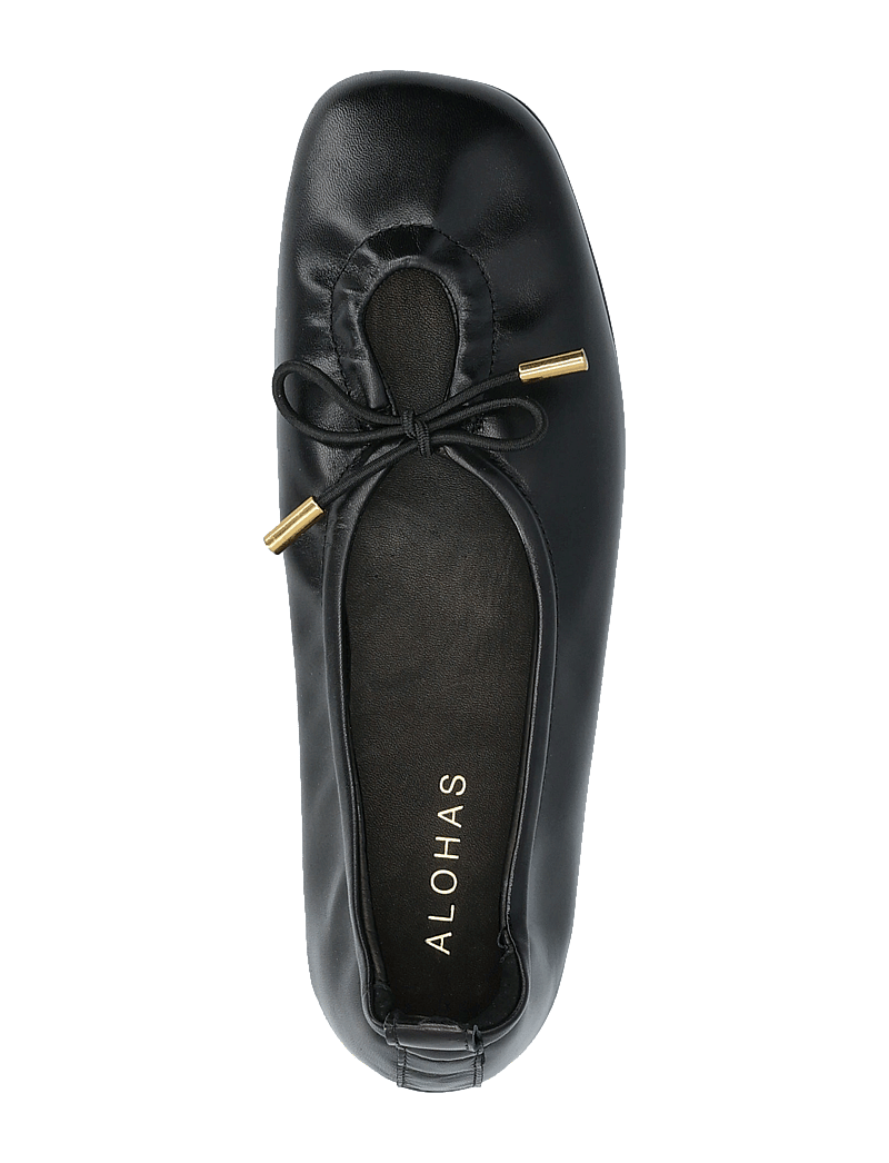 ALOHAS - Rosalind Red Leather Ballet Flats - særlige begivenheder - black - 3