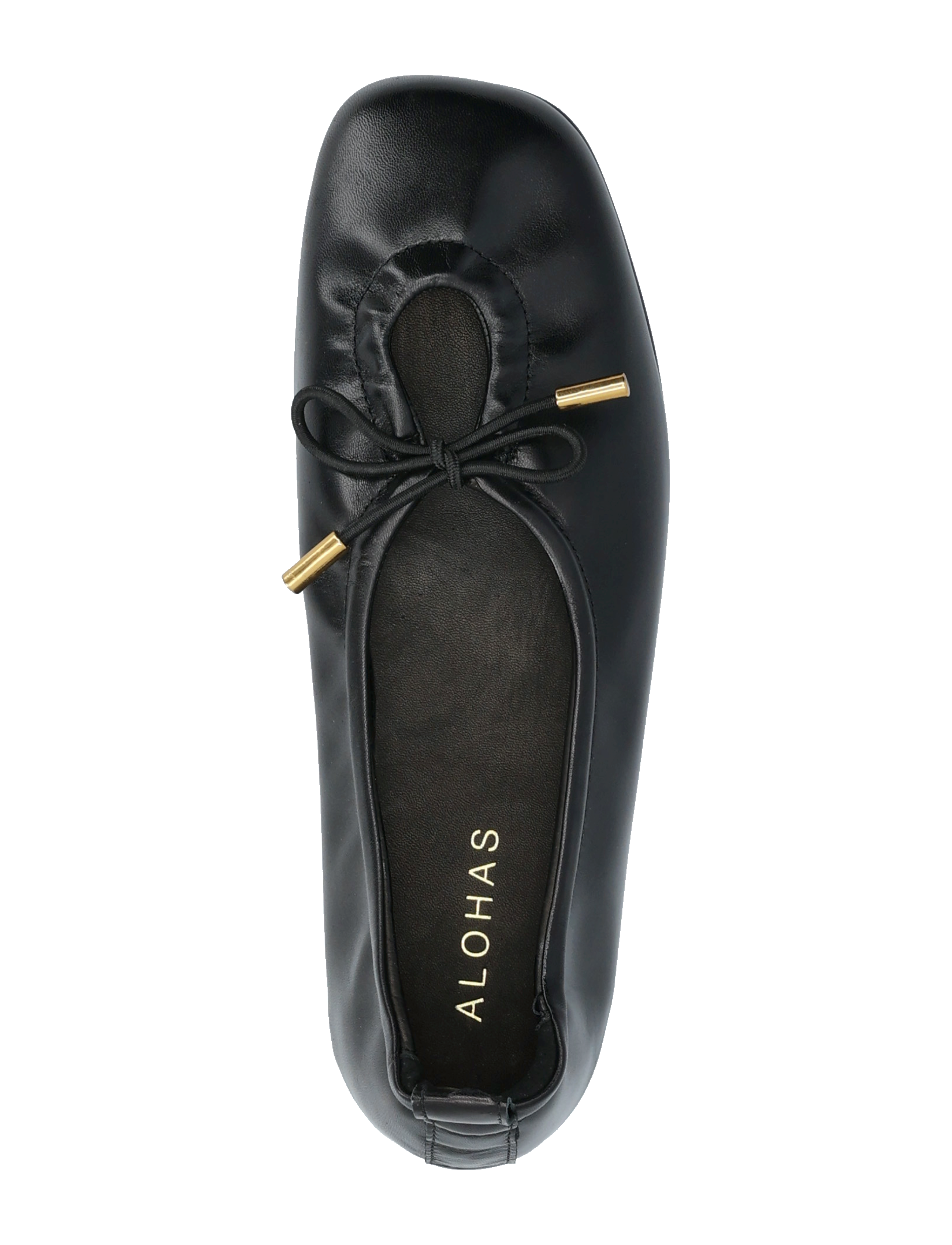 ALOHAS - Rosalind Black Leather Ballet Flats - besondere anlässe - black - 4
