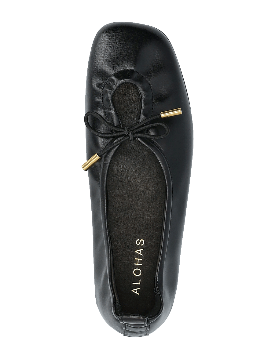 ALOHAS - Rosalind Black Leather Ballet Flats - besondere anlässe - black - 4