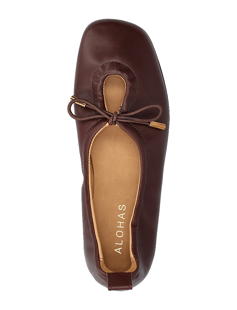 ALOHAS - Rosalind Red Leather Ballet Flats - besondere anlässe - brown - 3