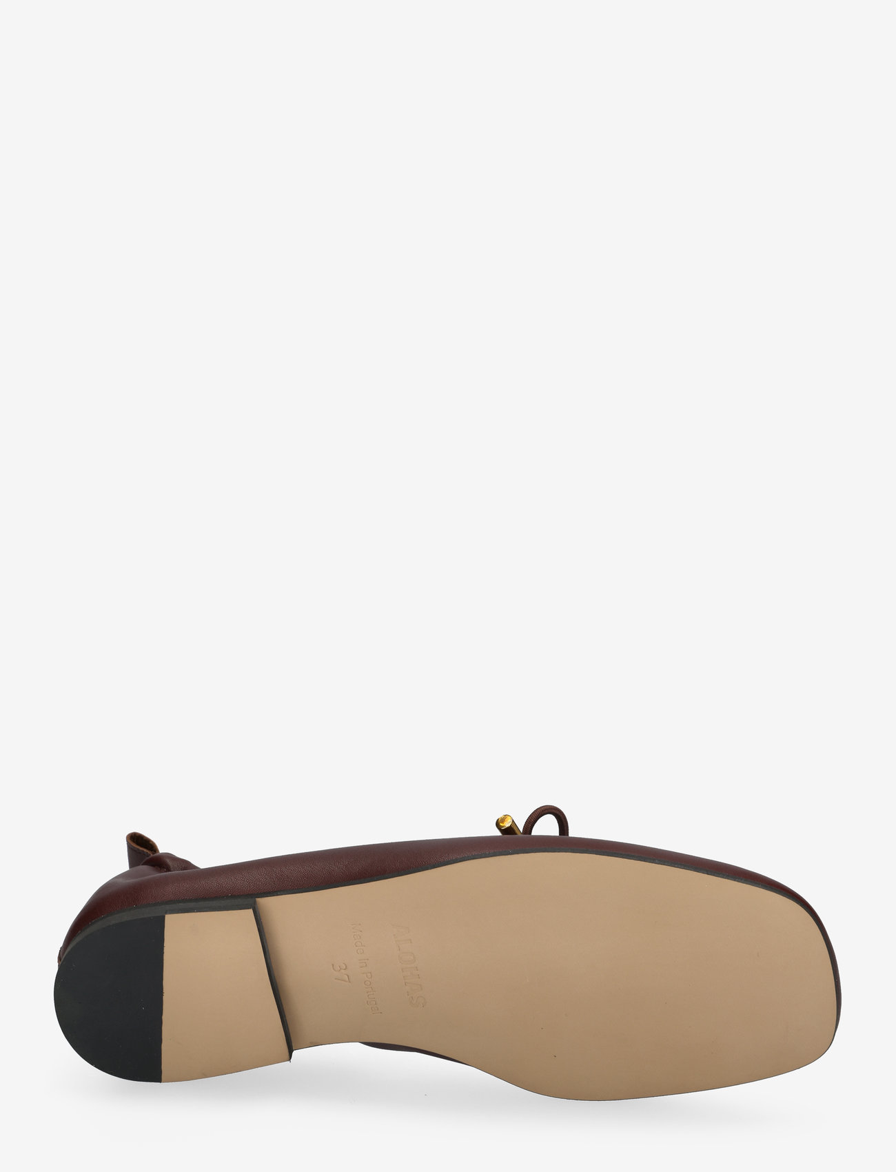 ALOHAS Rosalind Black Leather Ballet Flats (ALHS100303