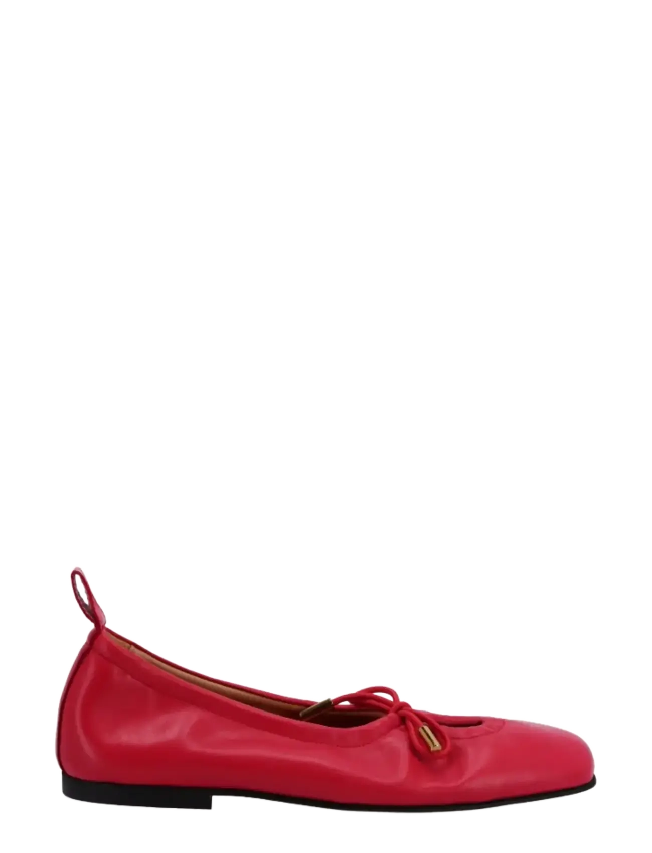 ALOHAS - Rosalind Black Leather Ballet Flats - special occasions - red - 2