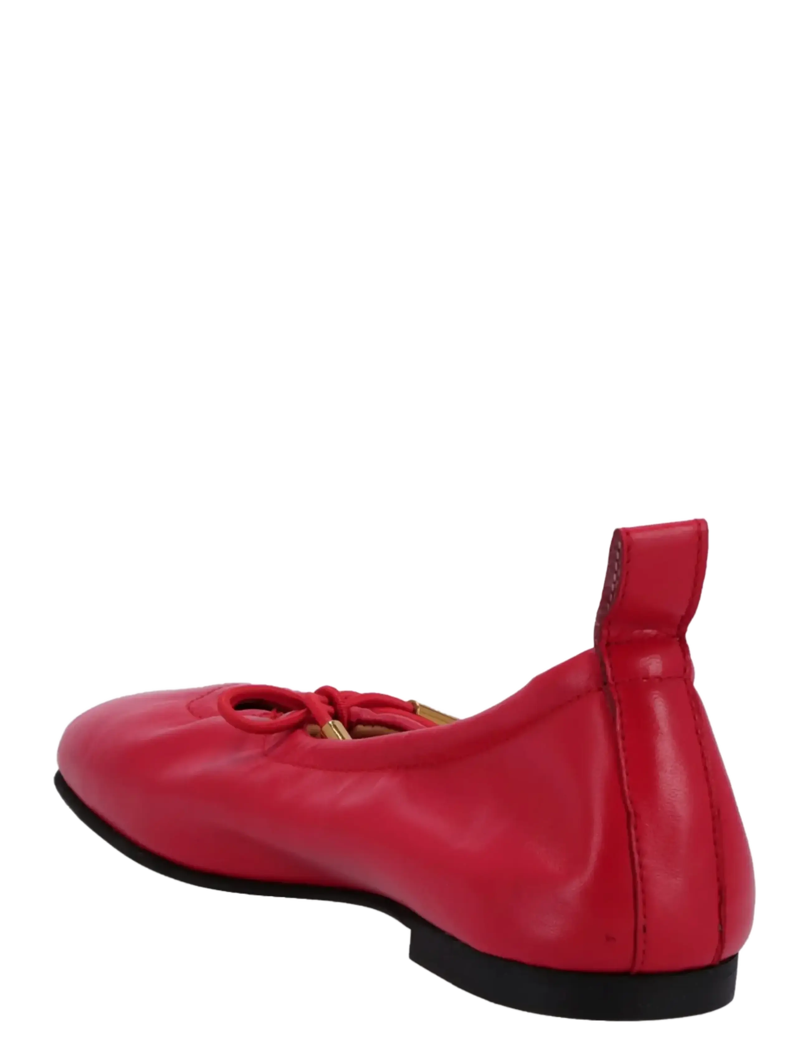 ALOHAS - Rosalind Black Leather Ballet Flats - special occasions - red - 5