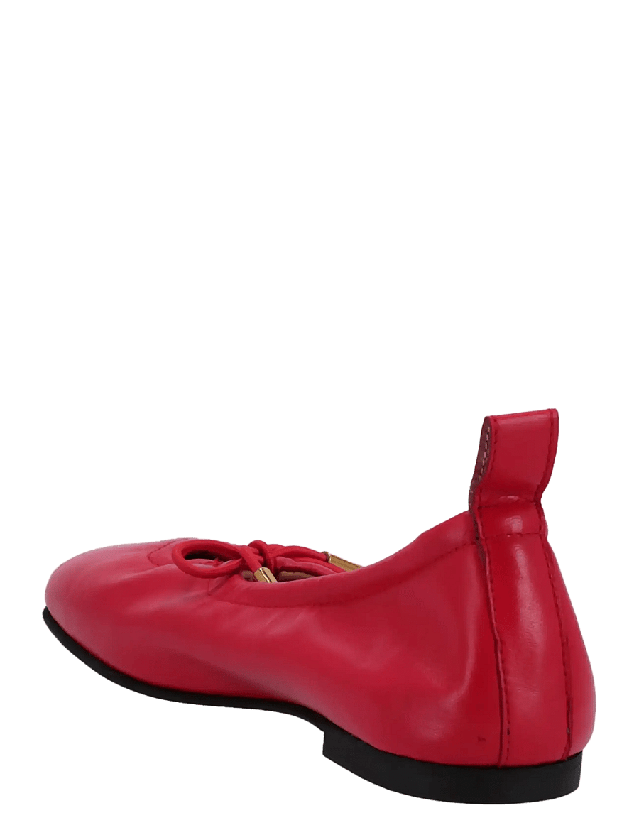 ALOHAS - Rosalind Black Leather Ballet Flats - special occasions - red - 5
