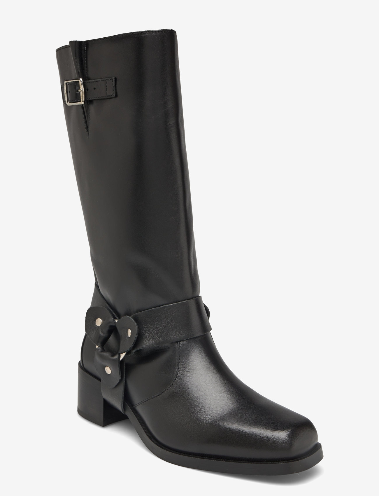 ALOHAS - Rocky Leather Boots - knähöga stövlar - black - 1