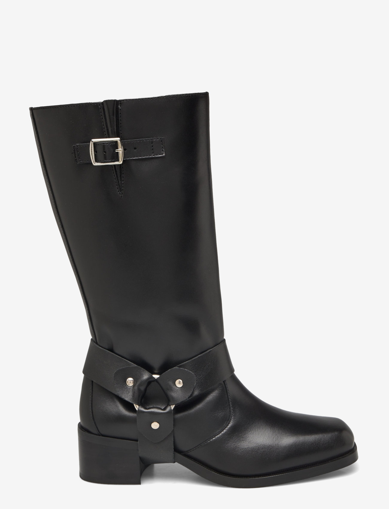 ALOHAS - Rocky Leather Boots - knähöga stövlar - black - 2