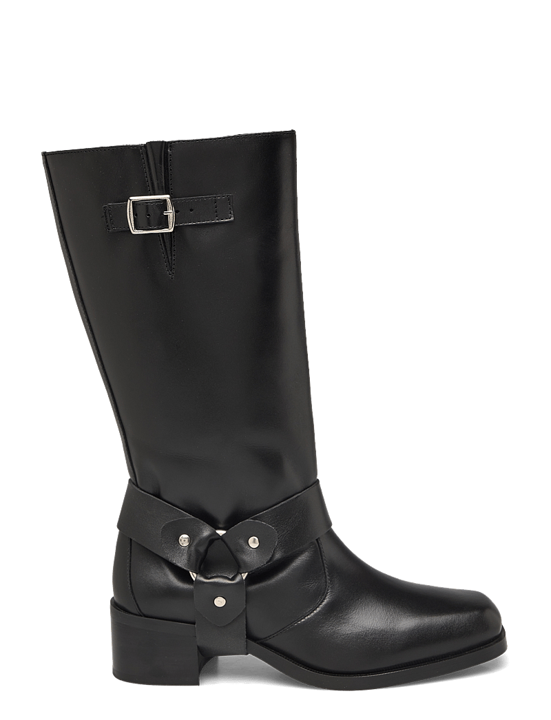 ALOHAS - Rocky Leather Boots - knähöga stövlar - black - 2