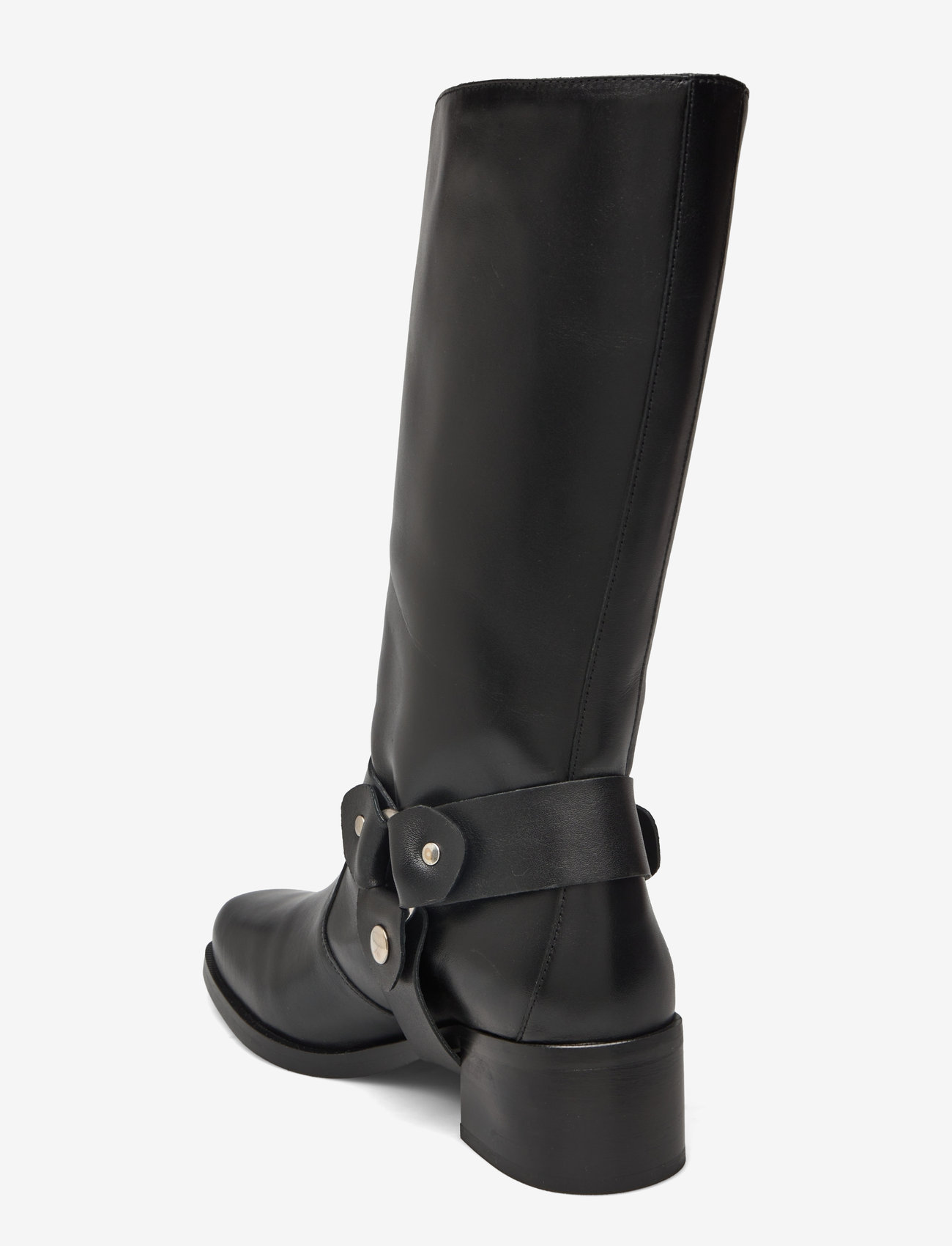 ALOHAS - Rocky Leather Boots - knähöga stövlar - black - 3