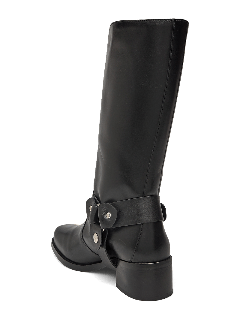 ALOHAS - Rocky Leather Boots - knähöga stövlar - black - 3