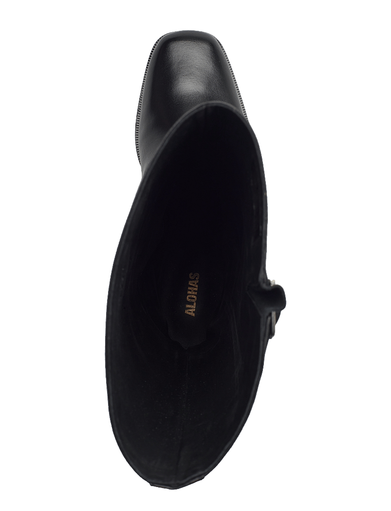 ALOHAS - Rocky Leather Boots - knähöga stövlar - black - 4