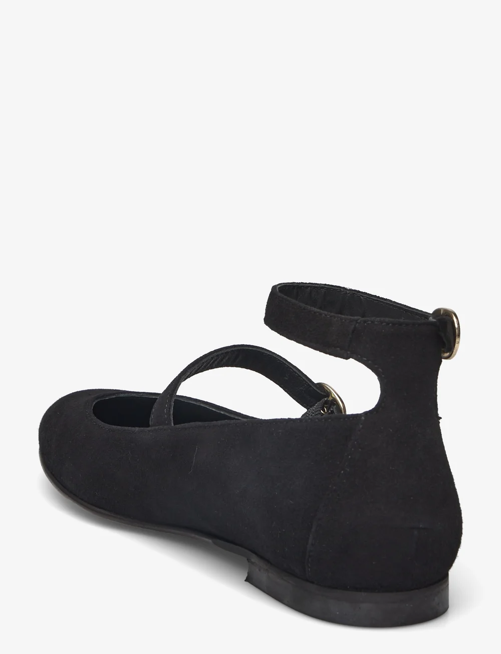 ALOHAS Evelyn Suede Black Leather Ballet Flats Ballerinas Boozt