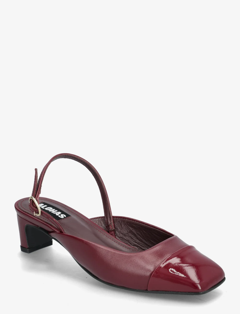 ALOHAS - Lindy Leather Pumps - högklackade slingbacks - bliss burgundy - 0