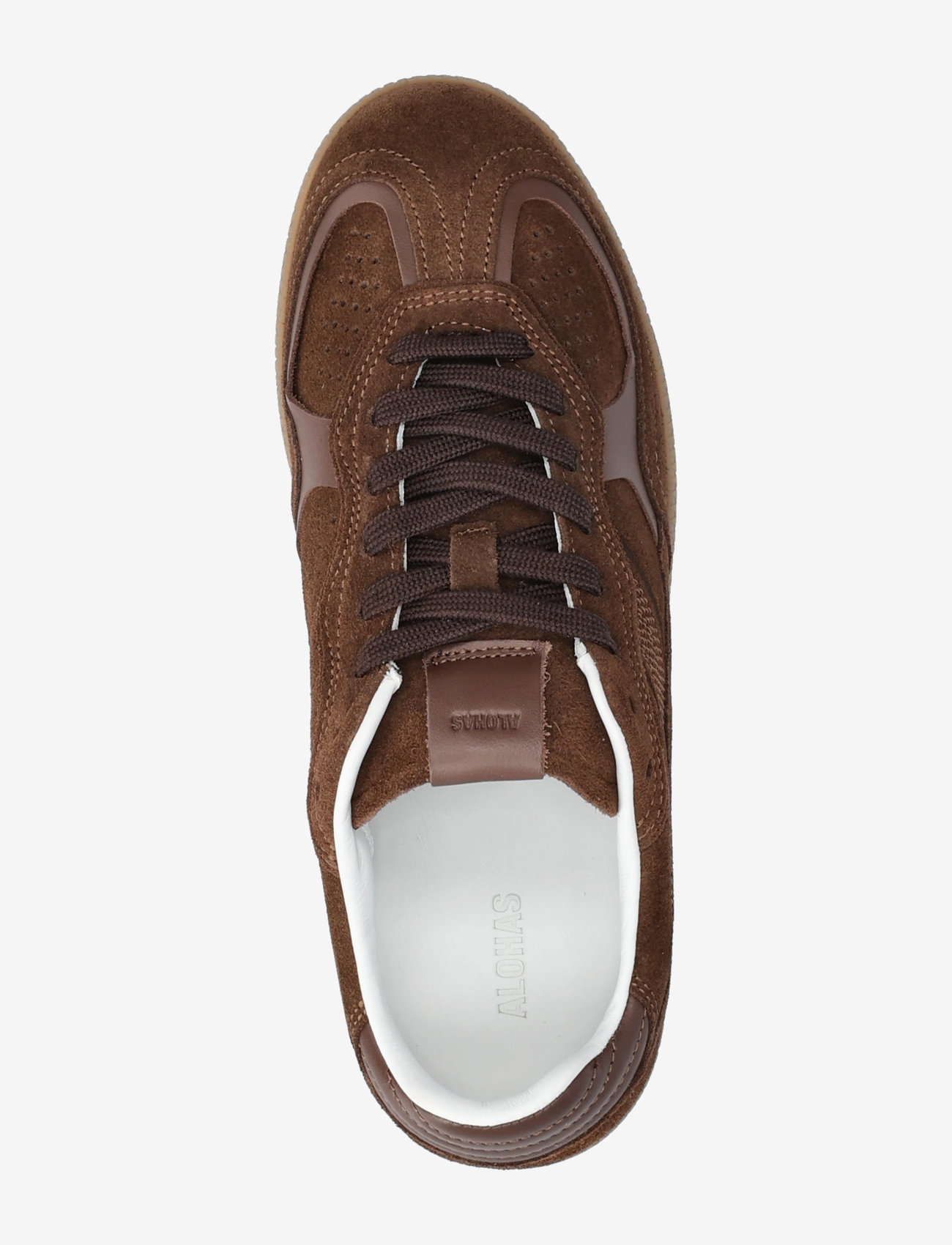 ALOHAS - Tb.490 Rife Burgundy Cream Leather Sneakers - låga sneakers - brown - 3