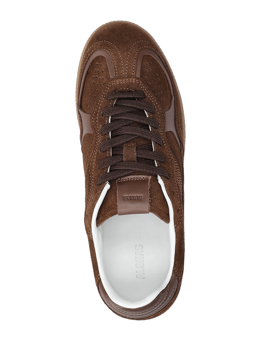ALOHAS - Tb.490 Rife Chocolate Cream Leather Sneakers - baskets basses - brown - 4