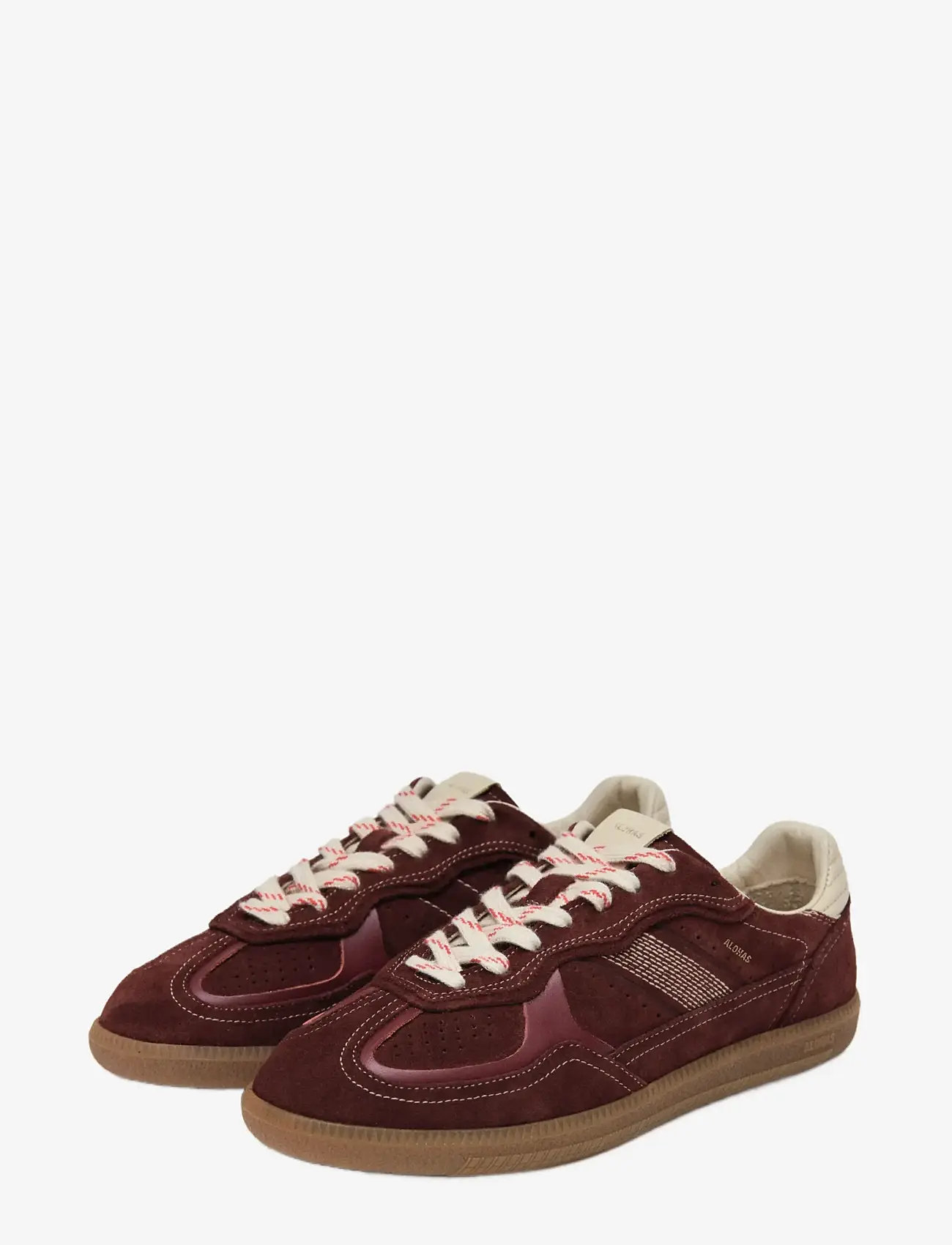 ALOHAS - Tb.490 Rife Chocolate Cream Leather Sneakers - niedrige sneakers - dark burgundy - 1