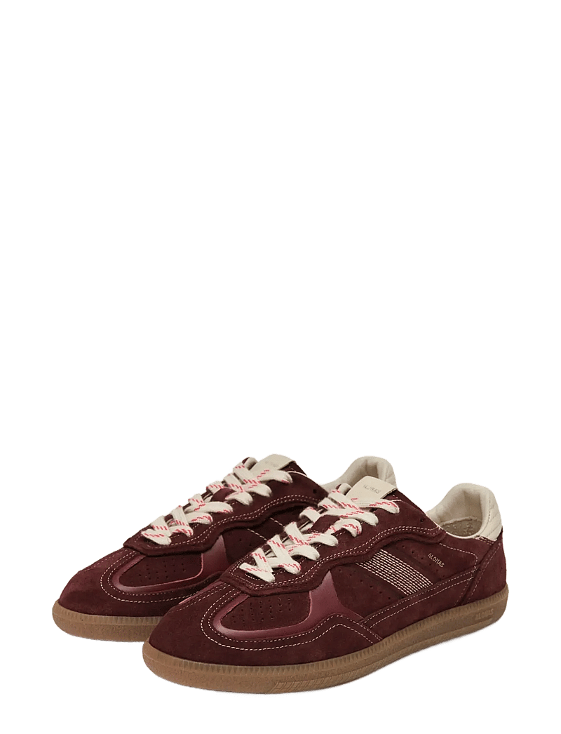 ALOHAS - Tb.490 Rife Chocolate Cream Leather Sneakers - niedrige sneakers - dark burgundy - 1