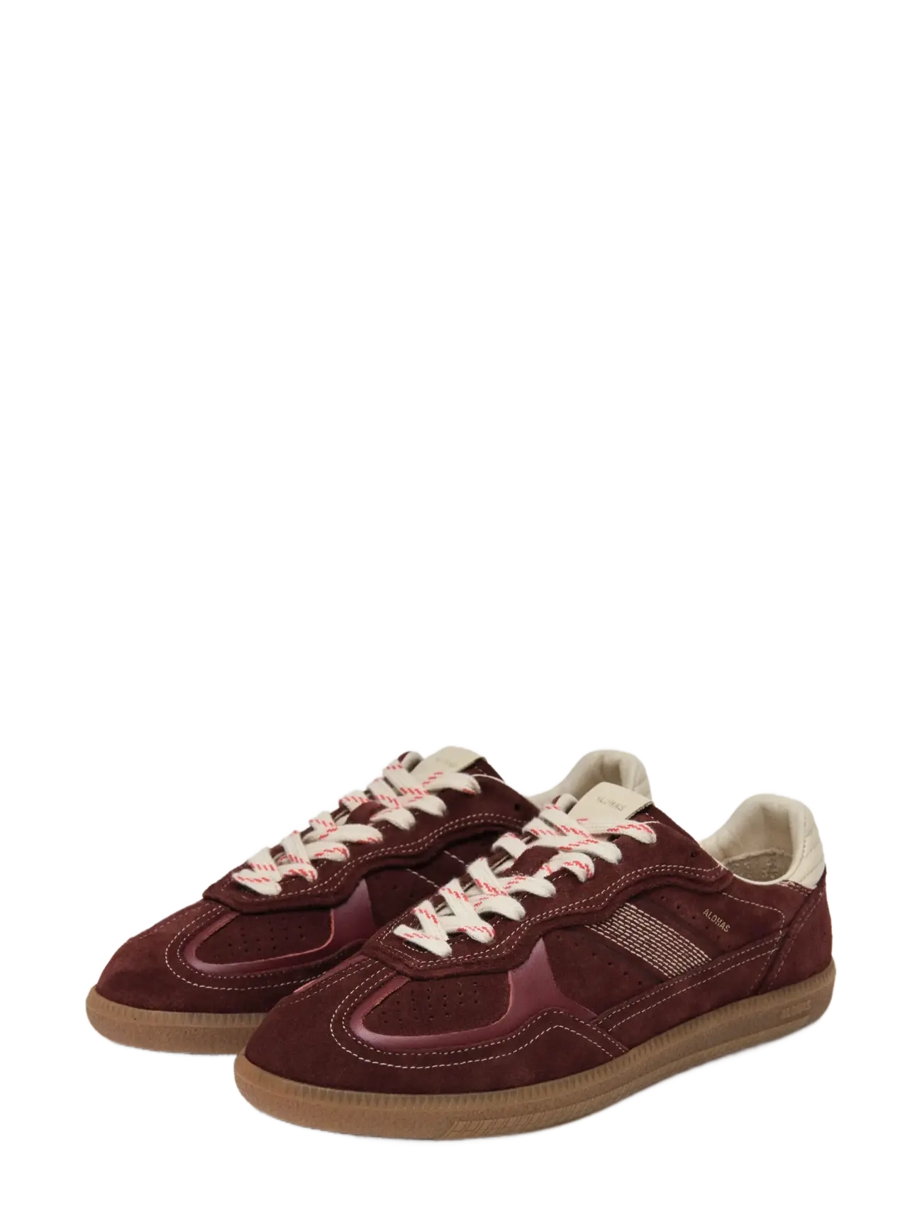 ALOHAS - Tb.490 Rife Chocolate Cream Leather Sneakers - lave sneakers - dark burgundy - 1