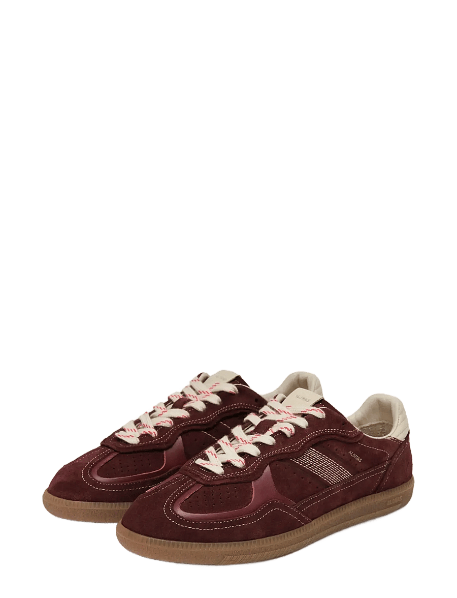 ALOHAS - Tb.490 Rife Chocolate Cream Leather Sneakers - lave sneakers - dark burgundy - 1