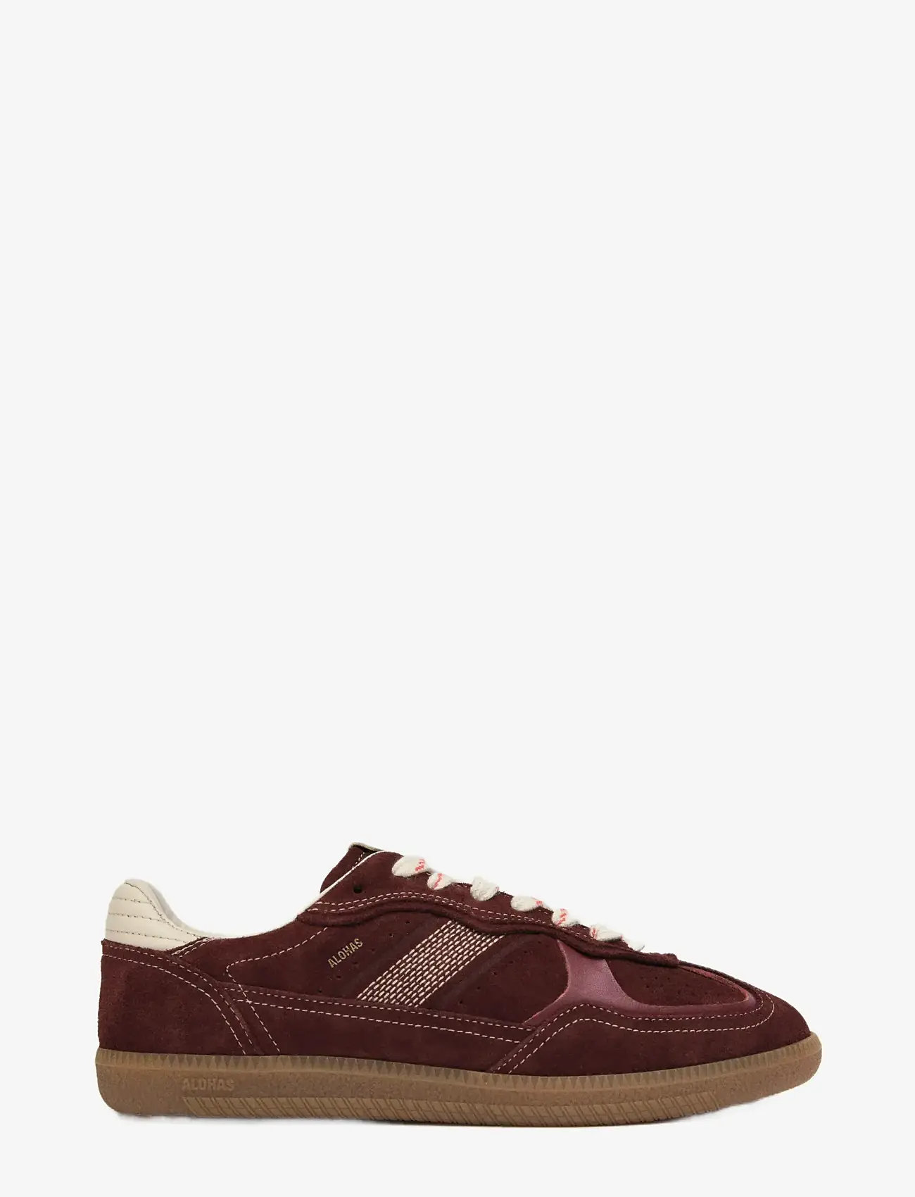 ALOHAS - Tb.490 Rife Chocolate Cream Leather Sneakers - niedrige sneakers - dark burgundy - 0
